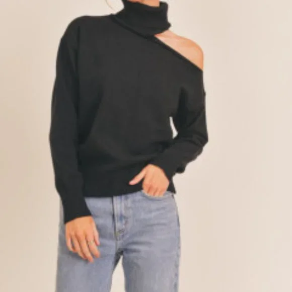 Lush cut out turtleneck sweater - Picture 3 of 5